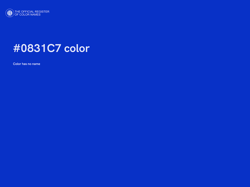 #0831C7 color image