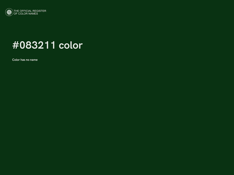 #083211 color image