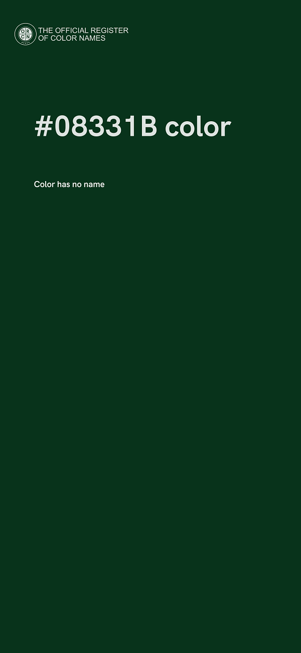 #08331B color image