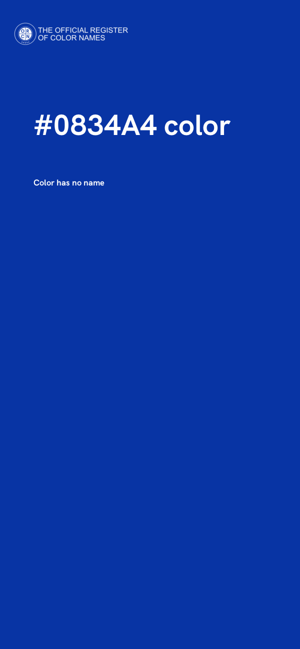 #0834A4 color image