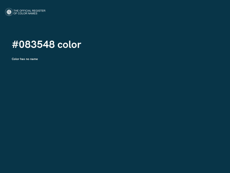 #083548 color image
