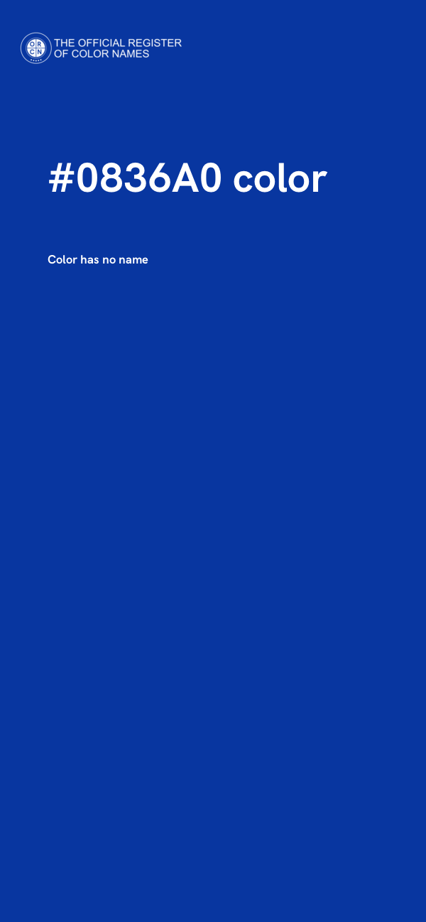 #0836A0 color image