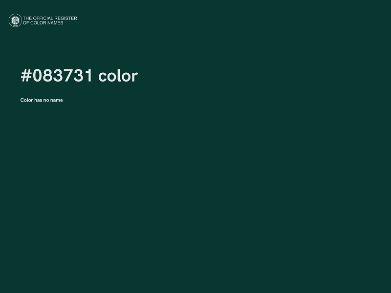 #083731 color image