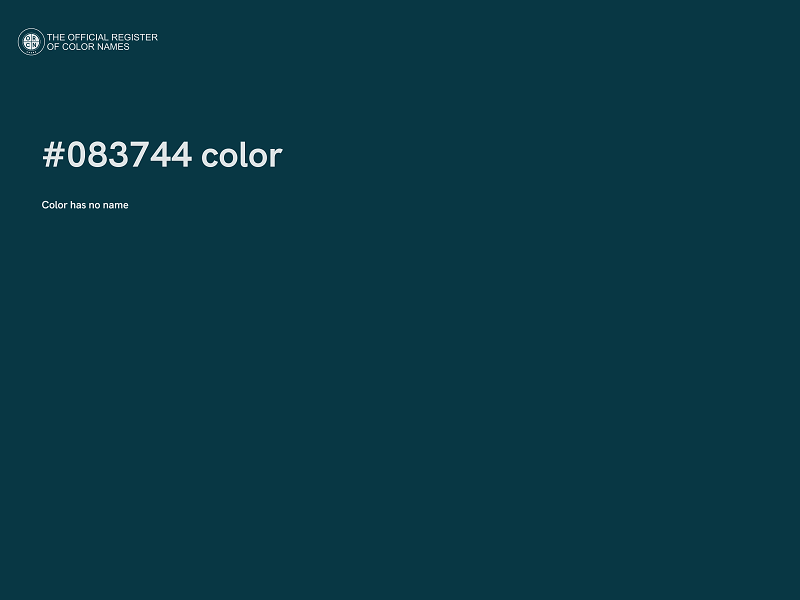 #083744 color image