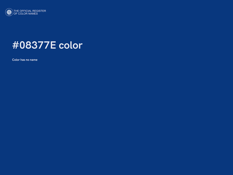 #08377E color image