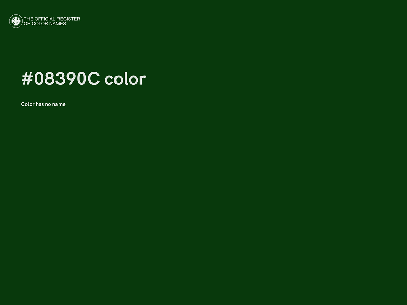#08390C color image