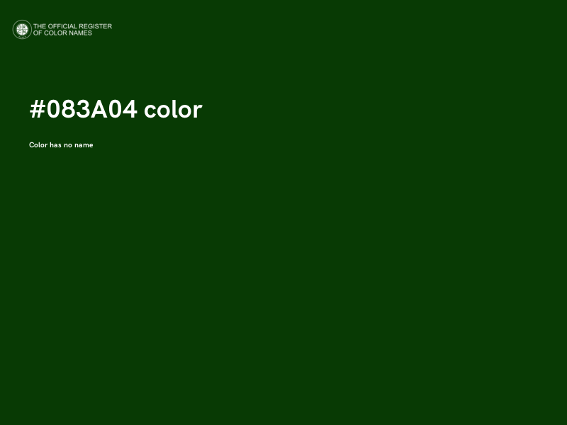 #083A04 color image