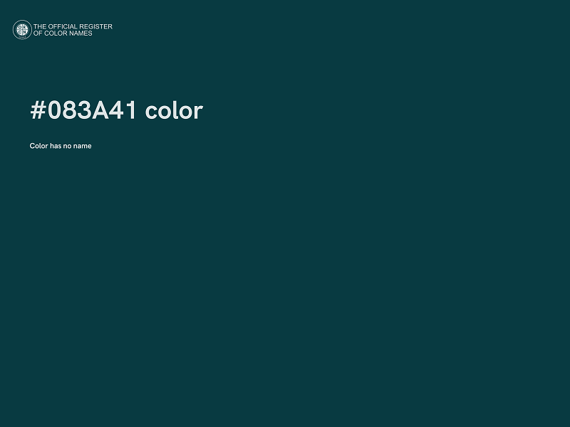 #083A41 color image