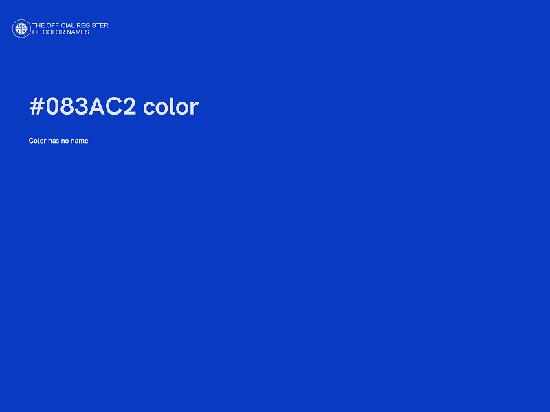 #083AC2 color image