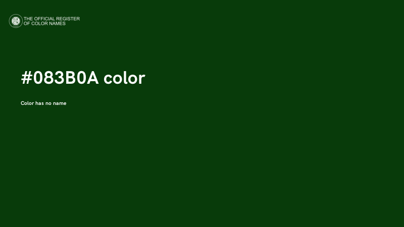 #083B0A color image