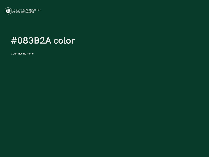 #083B2A color image