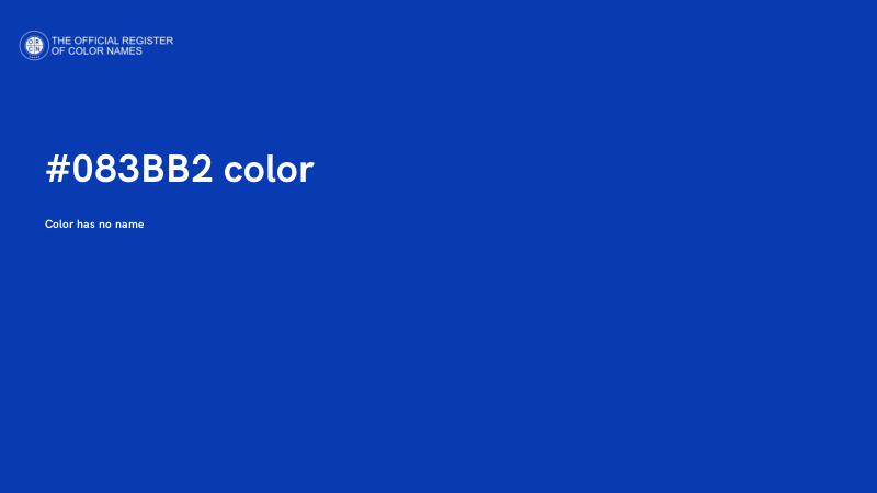 #083BB2 color image