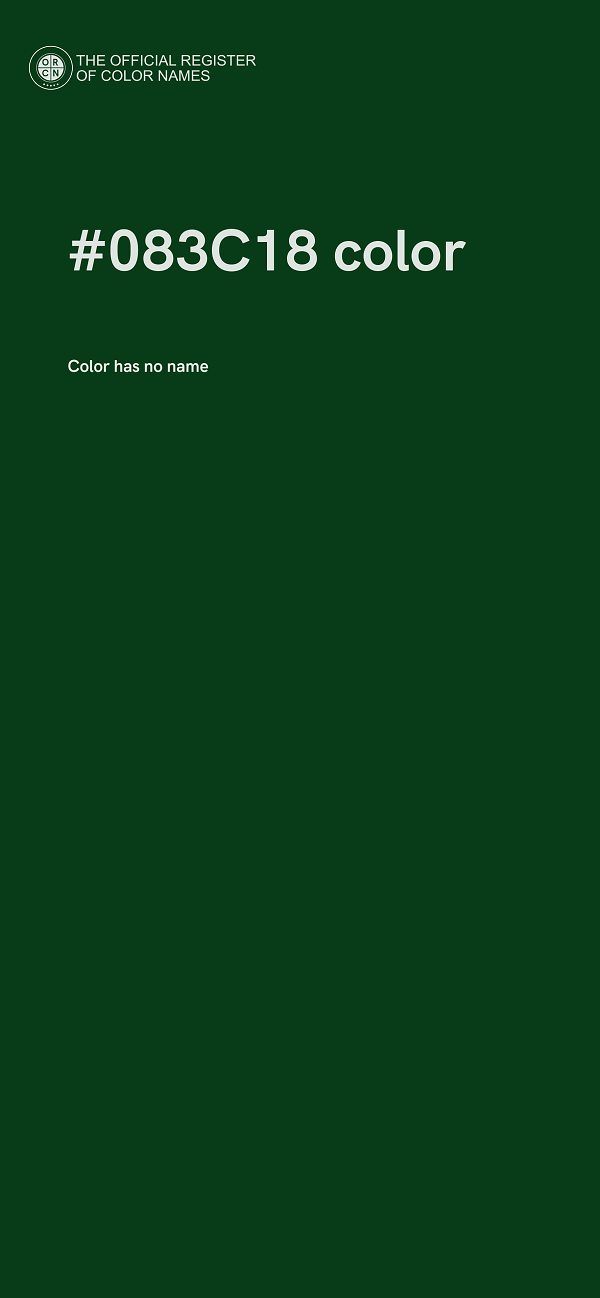 #083C18 color image