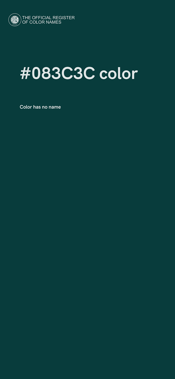 #083C3C color image