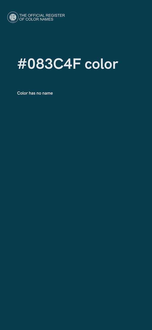 #083C4F color image