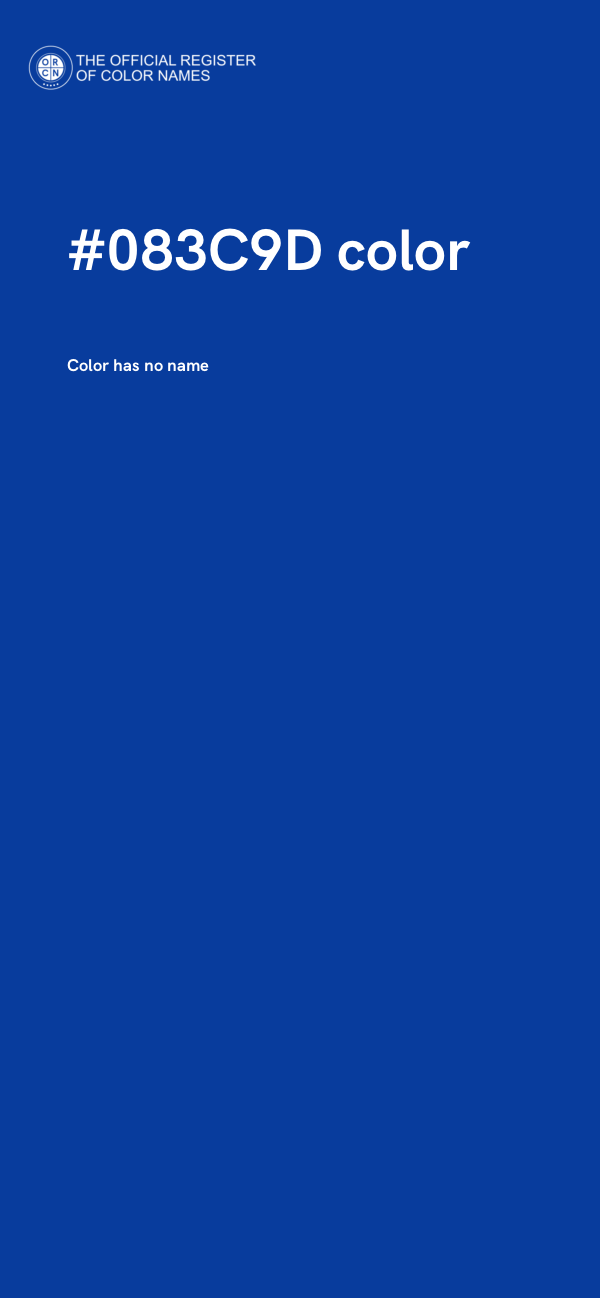 #083C9D color image