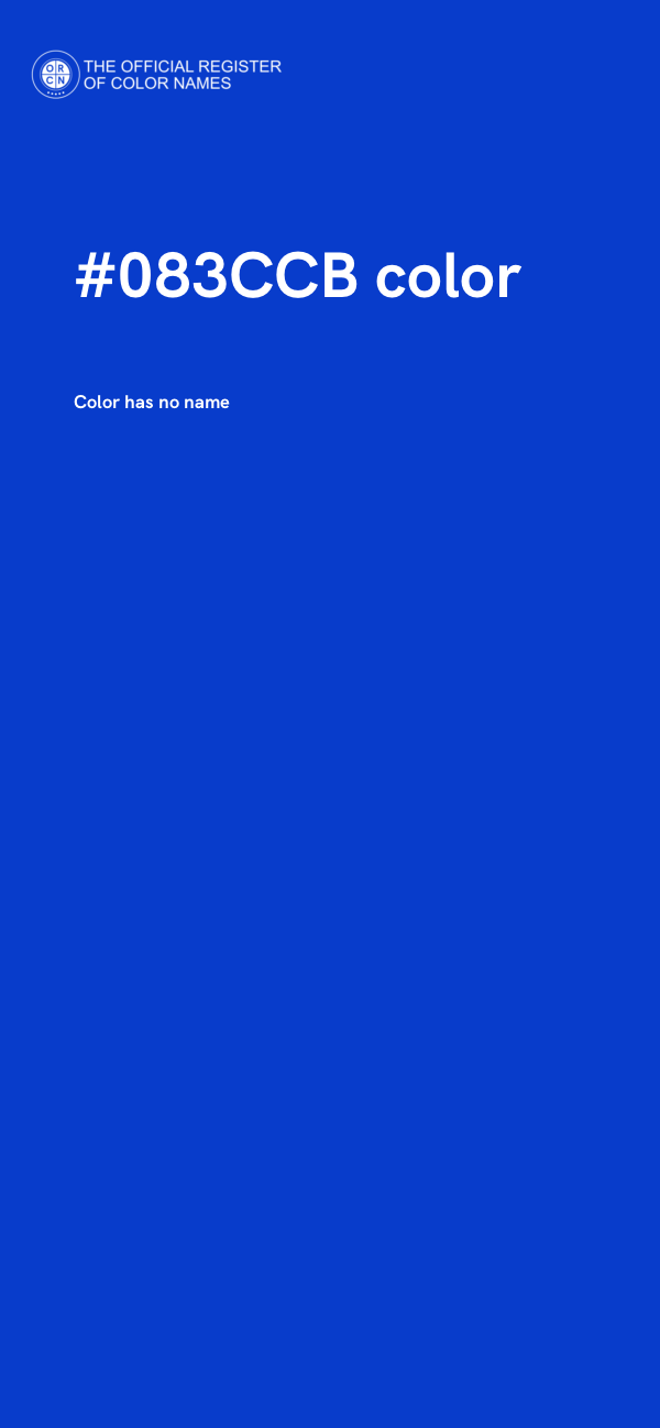 #083CCB color image