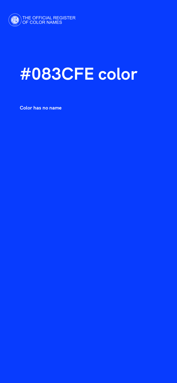 #083CFE color image