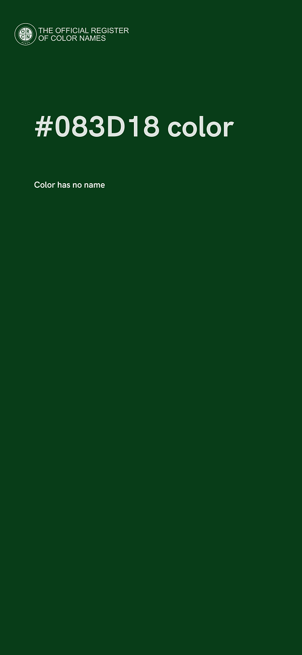 #083D18 color image
