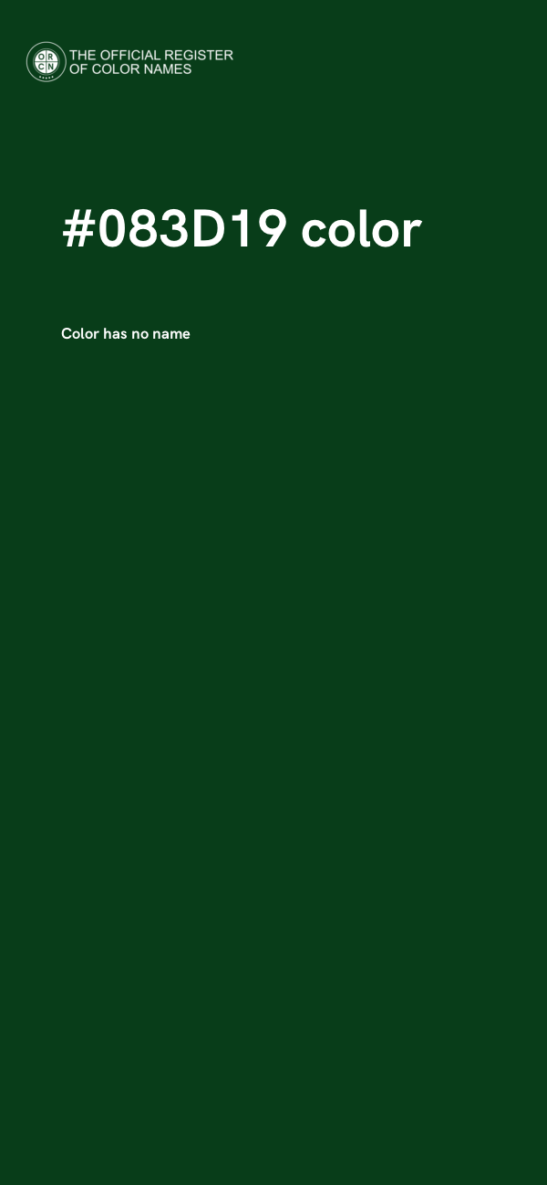 #083D19 color image