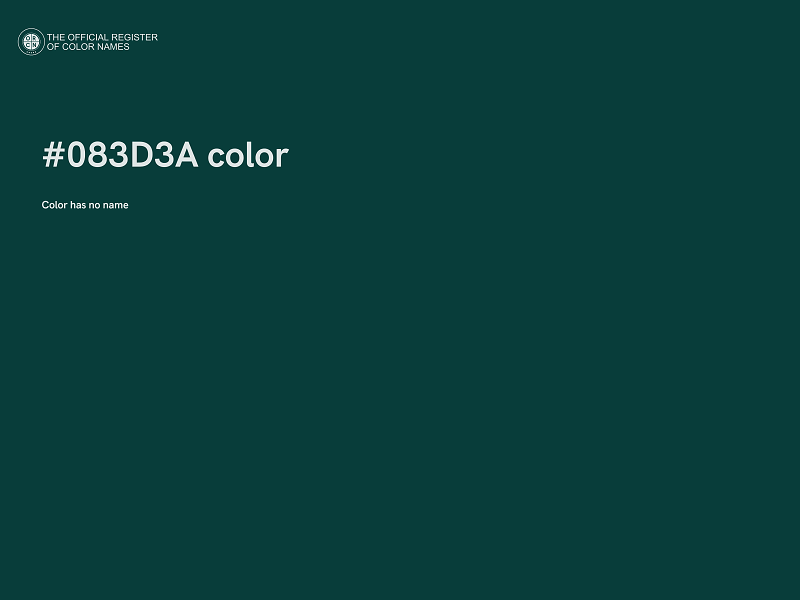#083D3A color image