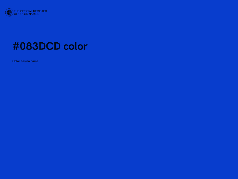 #083DCD color image