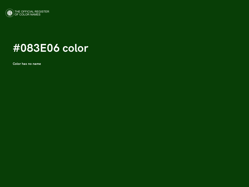 #083E06 color image