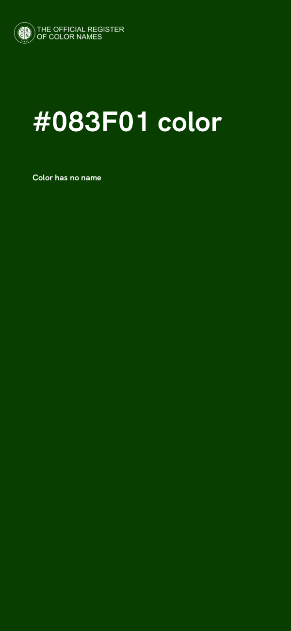 #083F01 color image