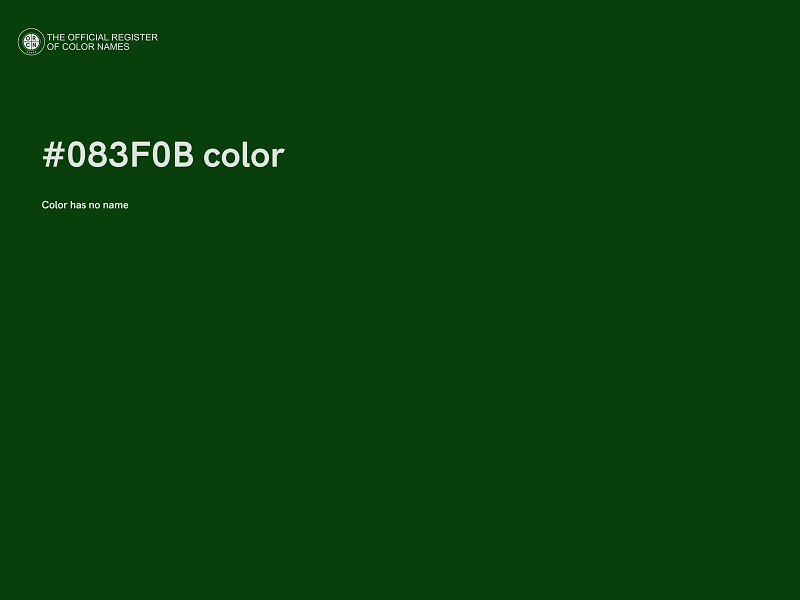 #083F0B color image