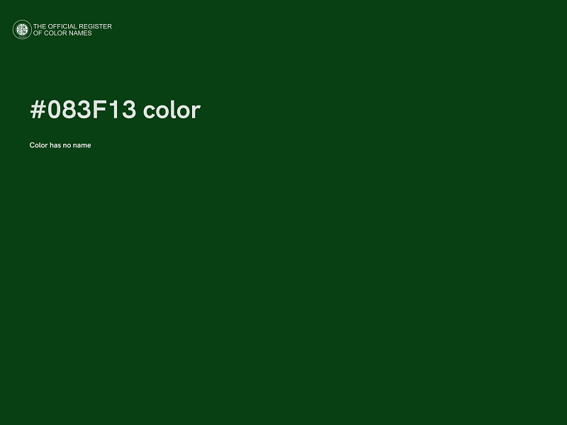 #083F13 color image