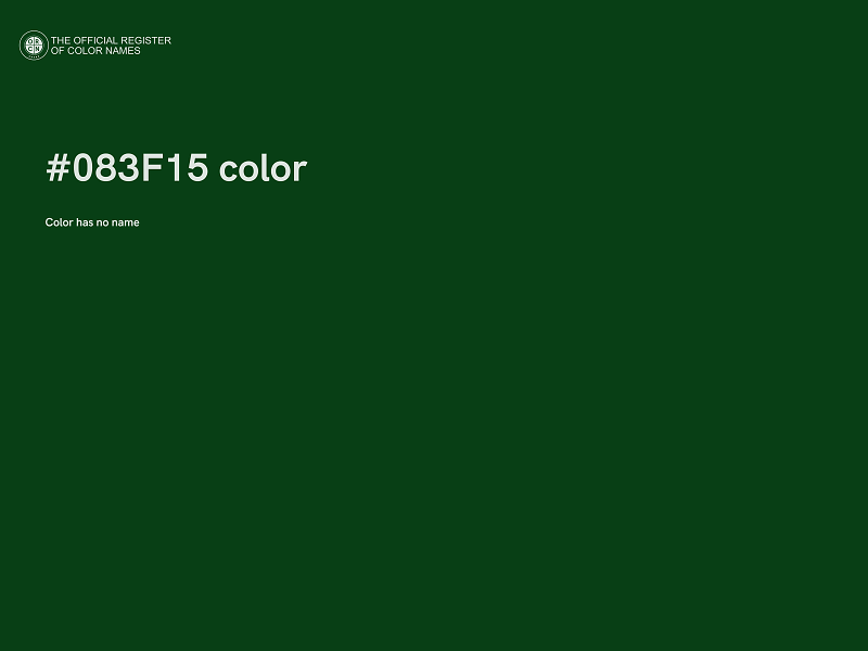 #083F15 color image