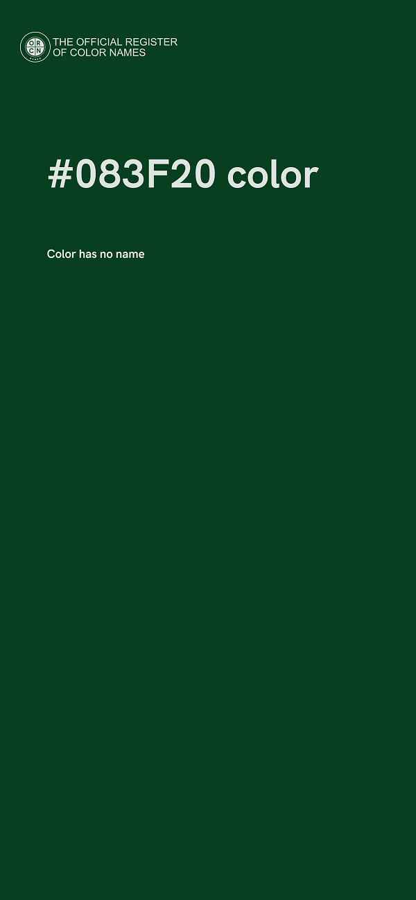 #083F20 color image