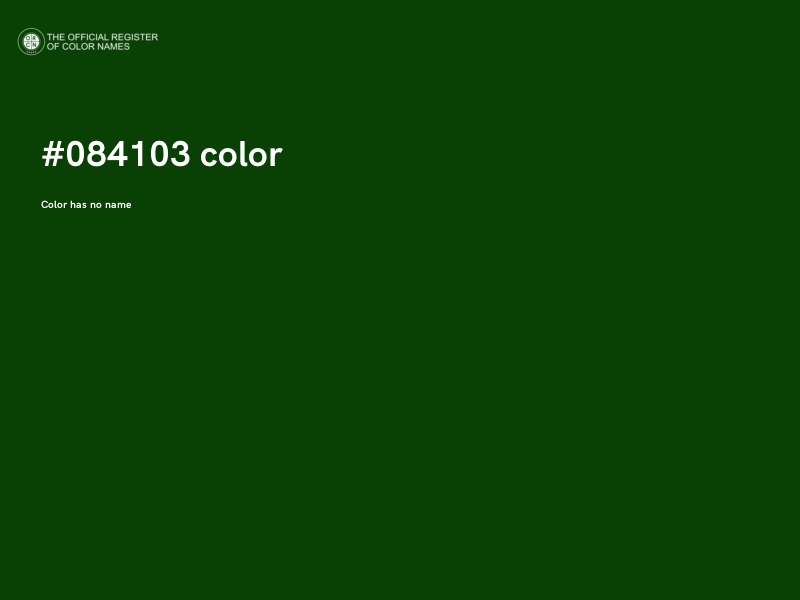 #084103 color image