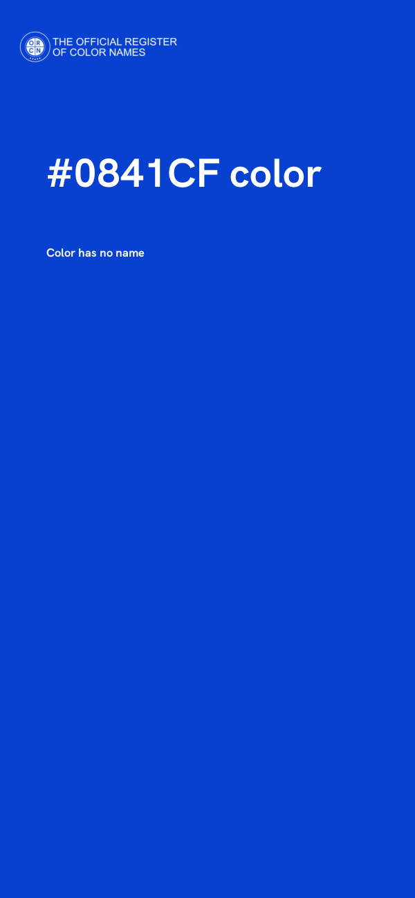 #0841CF color image