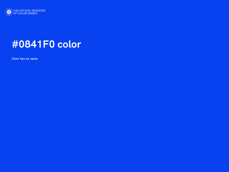 #0841F0 color image