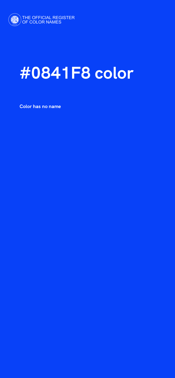 #0841F8 color image