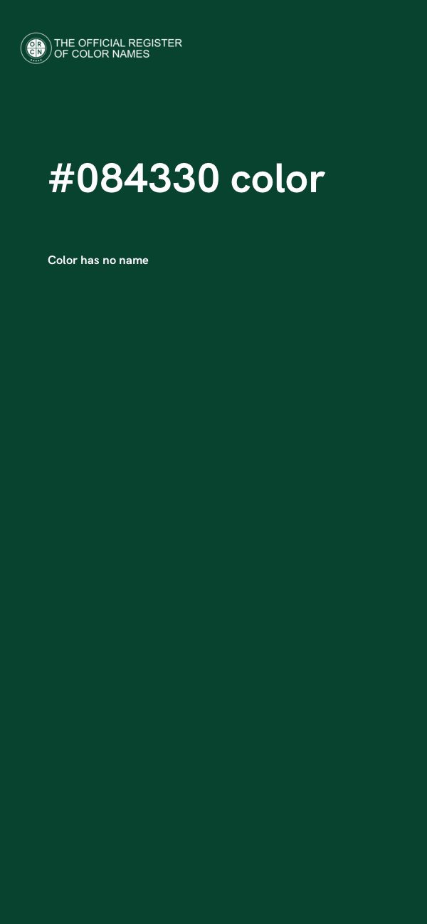 #084330 color image