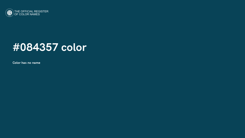 #084357 color image