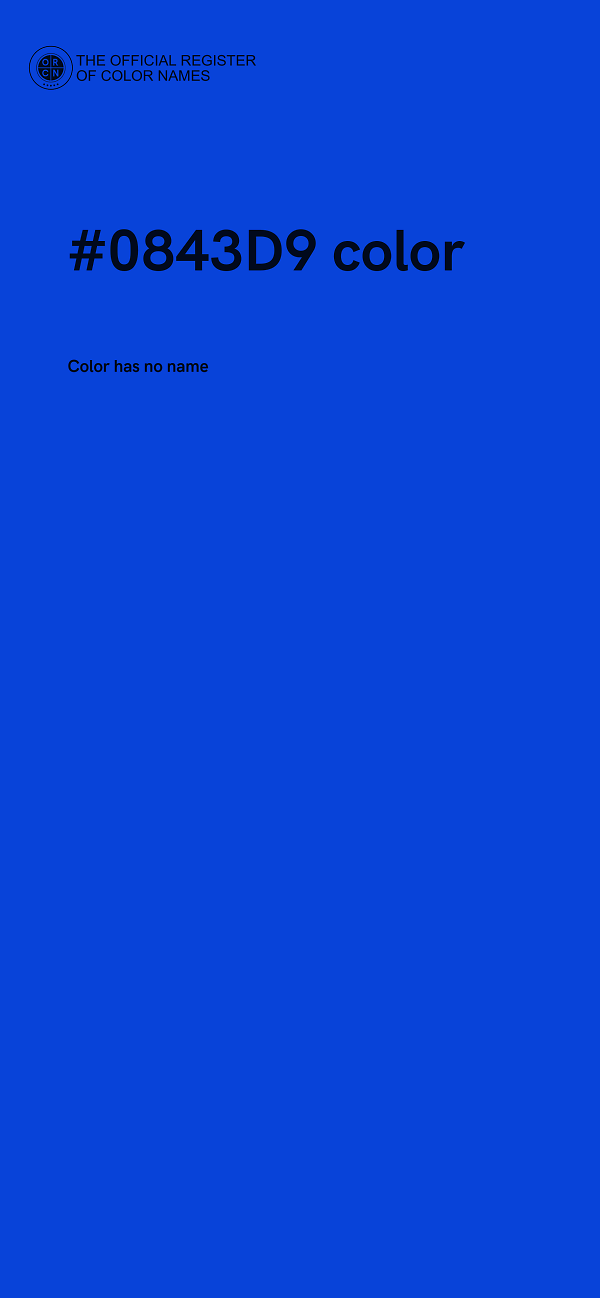 #0843D9 color image