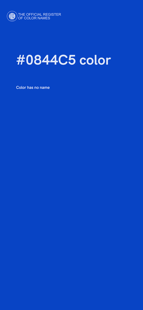 #0844C5 color image