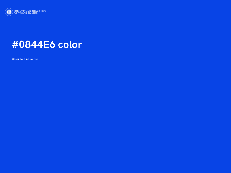 #0844E6 color image