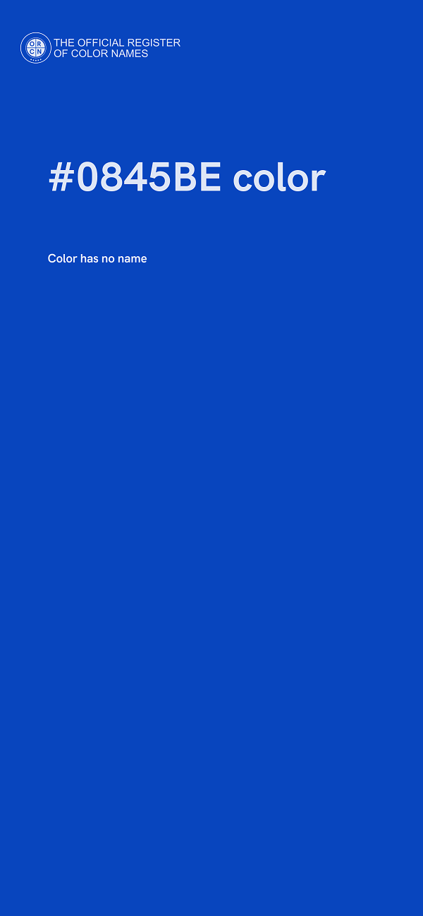 #0845BE color image
