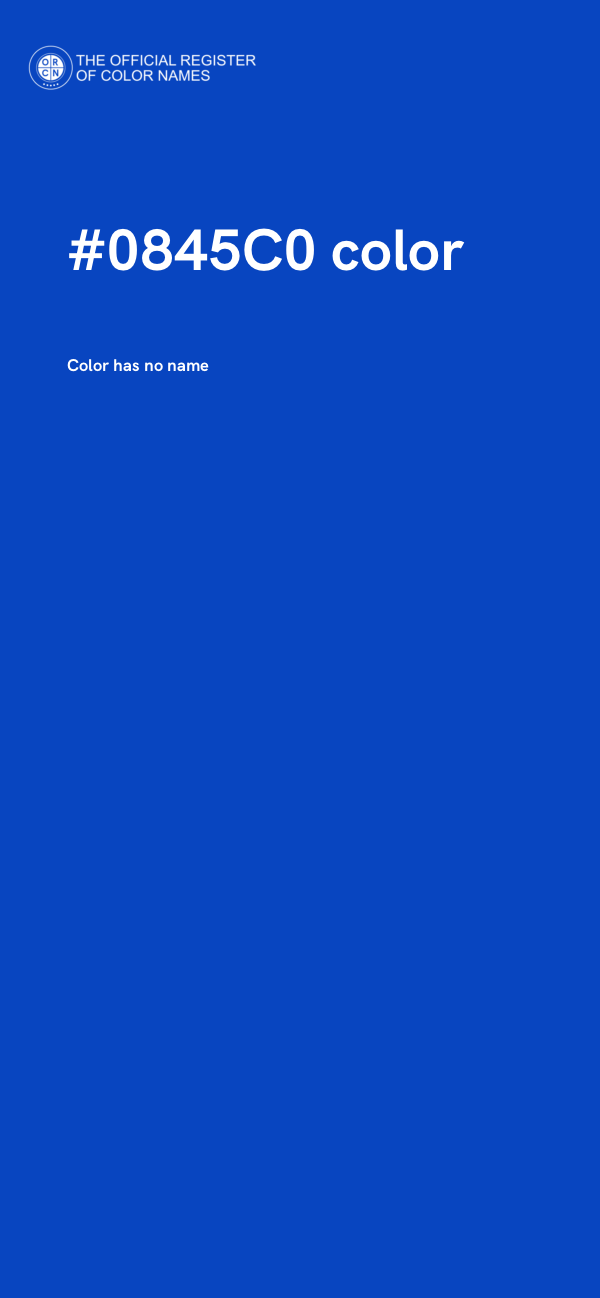 #0845C0 color image