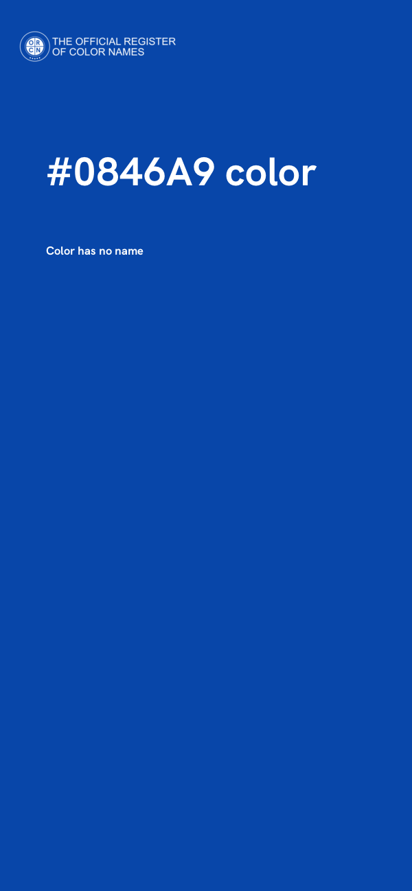#0846A9 color image
