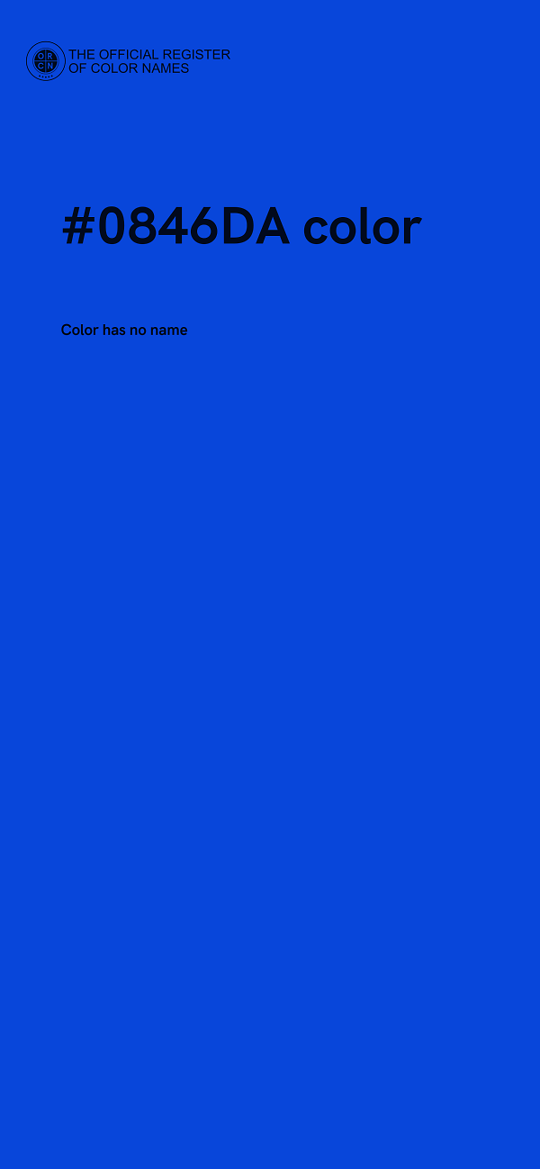 #0846DA color image