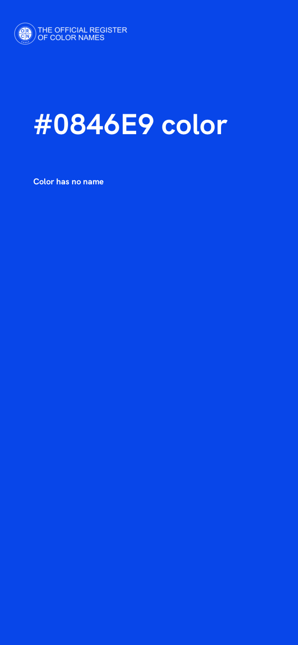 #0846E9 color image