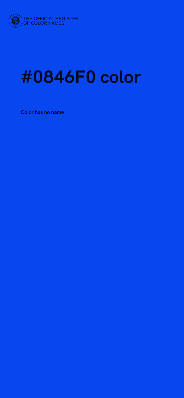 #0846F0 color image