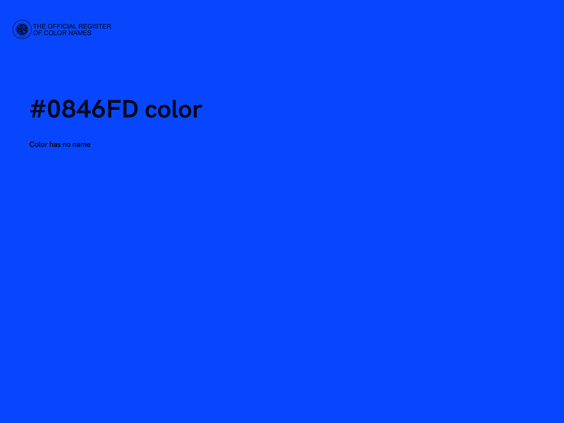 #0846FD color image