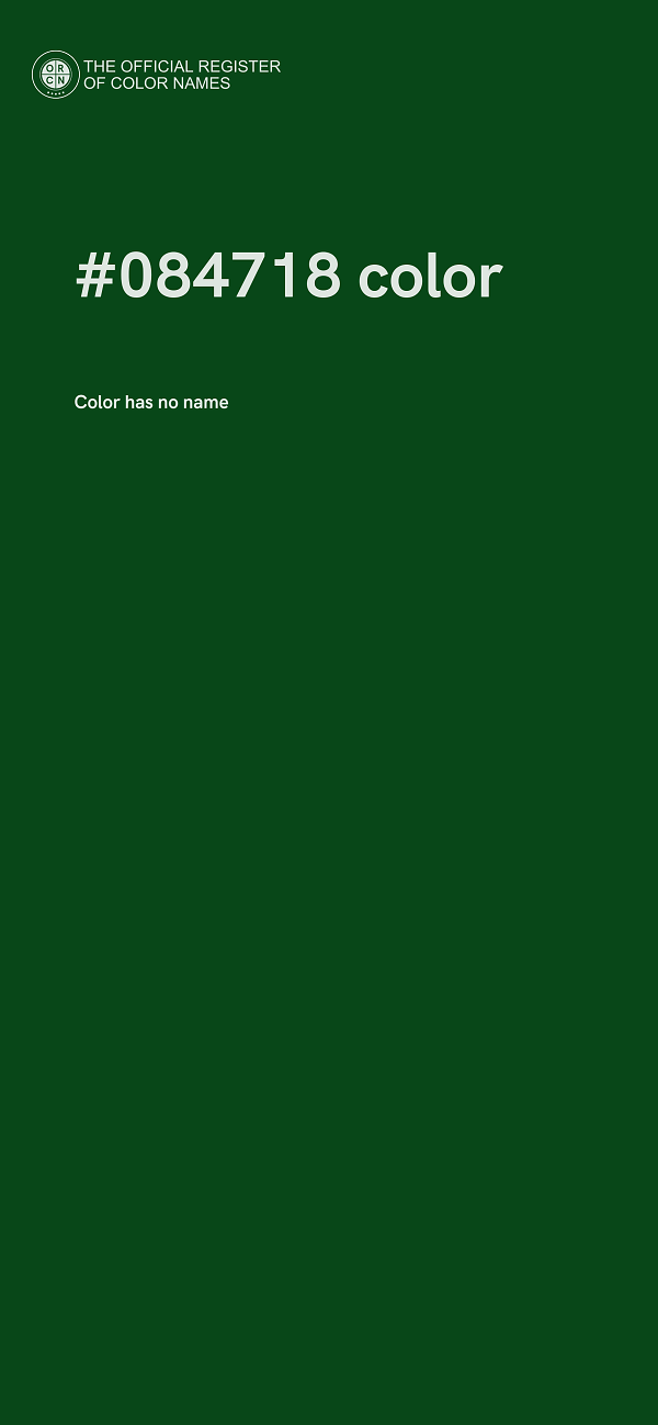 #084718 color image