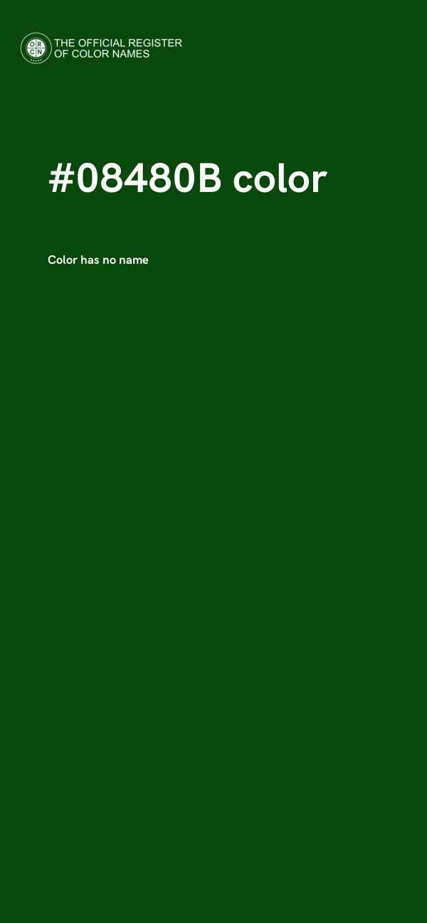 #08480B color image